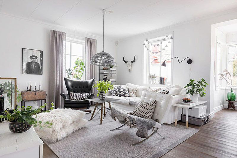 Thiết kế phòng khách theo phong cách Swedish
