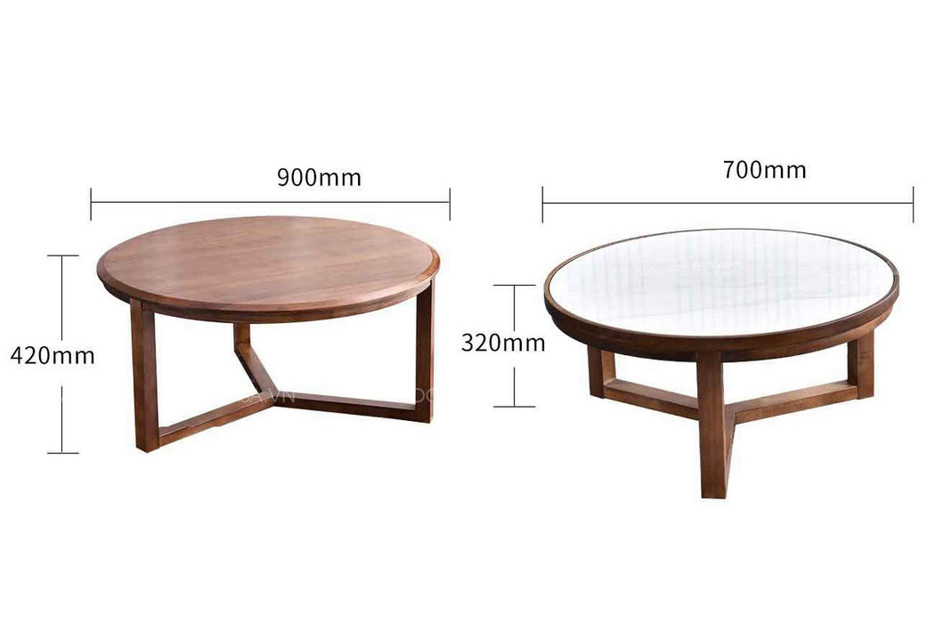 Kích thước tiêu chuẩn cua bàn trà phòng khách BT033