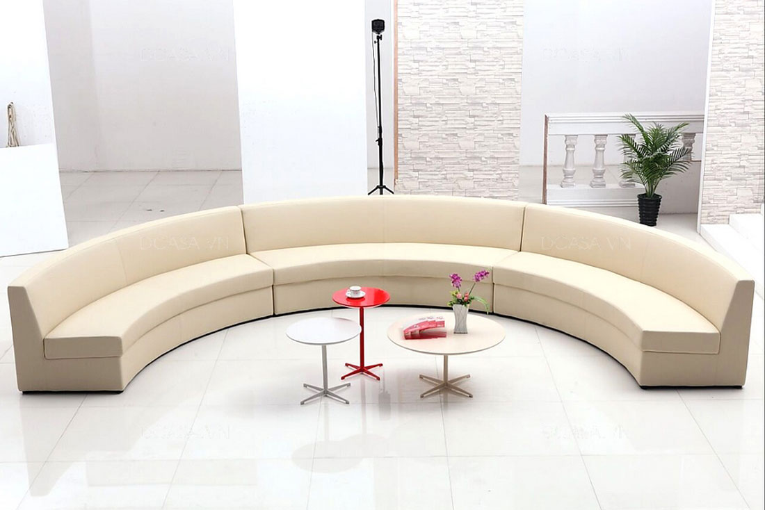 Ghế sofa sảnh lễ tân hình móng ngựa SVP204