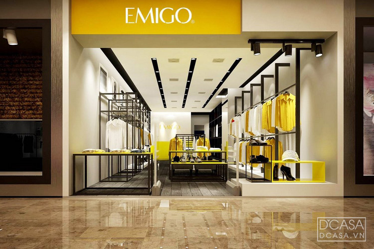 Thiết kế nội thất showroom thời trang Emigo