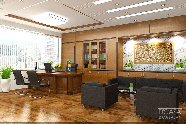 Thiết kế nội thất văn phòng CEO Phạm Hùng