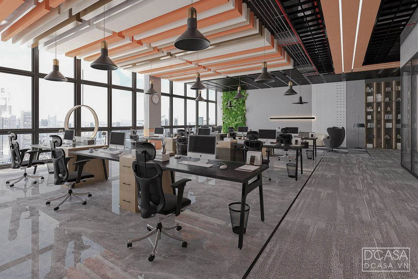Thiết kế nội thất văn phòng công ty EMLAK