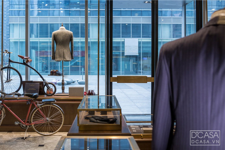 Thiết kế showroom may đo thời trang Luxury