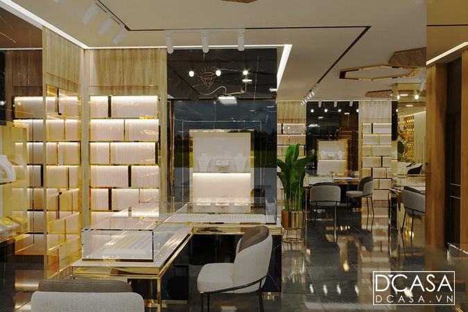 Thiết kế showroom vàng trang sức