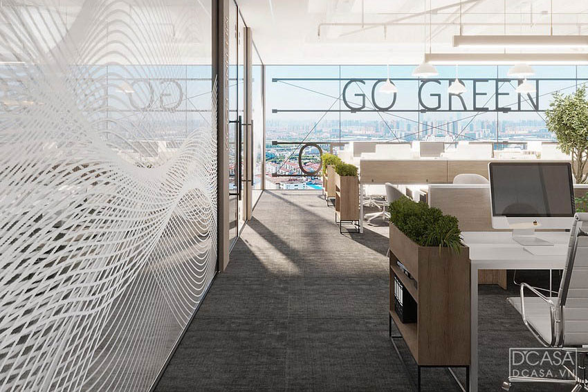 Thiết kế văn phòng công ty Go green