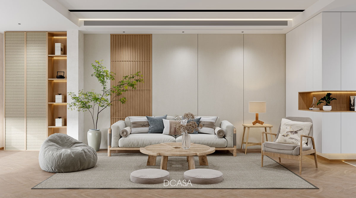 Thiết kế nội thất biệt thự theo phong cách tân tối giản