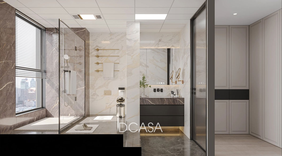 Thiết kế nội thất scandinavian cho phòng tắm