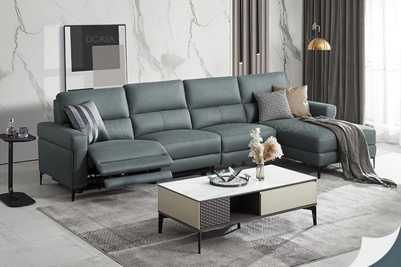 sofa da bò dễ vệ sinh