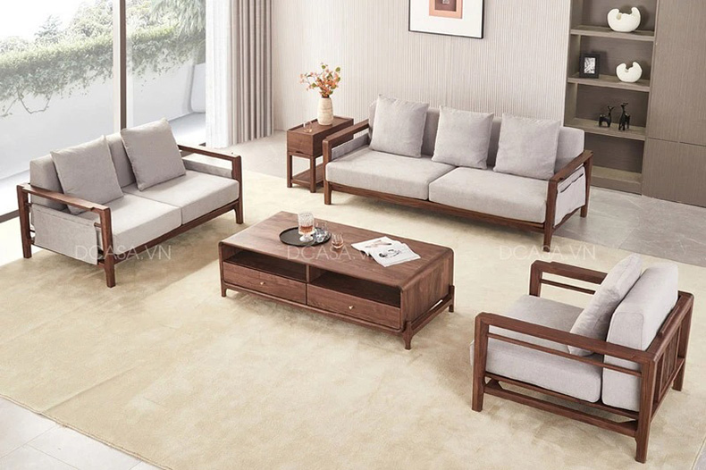 ghế sofa bằng chất liệu vải nỉ cao cấp