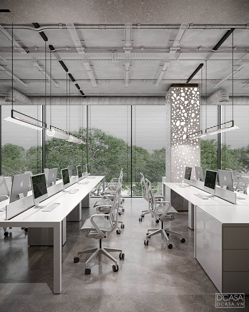 Thiết kế nội thất văn phòng công ty công nghệ Vision