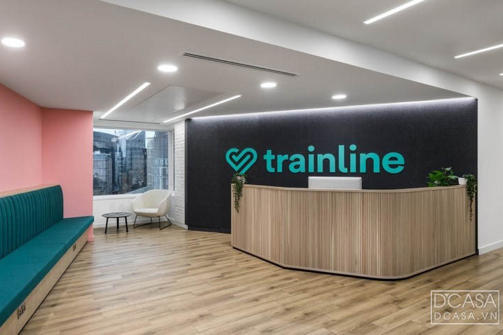 Thiết kế nội thất văn phòng công ty Trainline