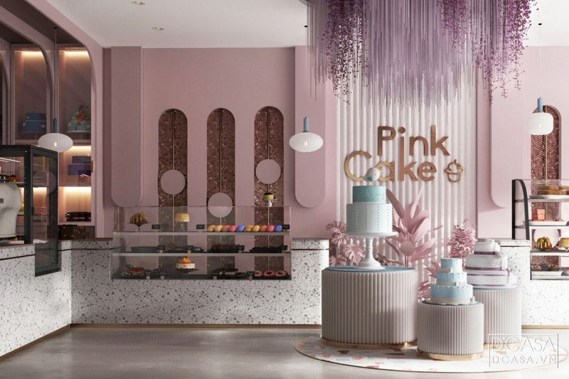 Thiết kế showroom bánh PINKcake