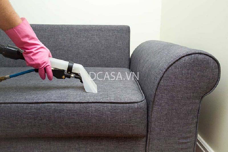 Vệ sinh ghế sofa vải nỉ màu đen